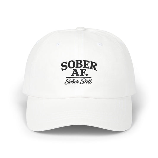 Sober AF Dad Cap, back view