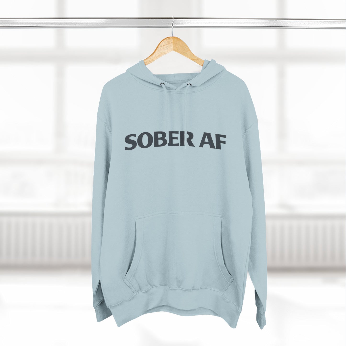 Sober AF Hoodie, styled lifestyle photo