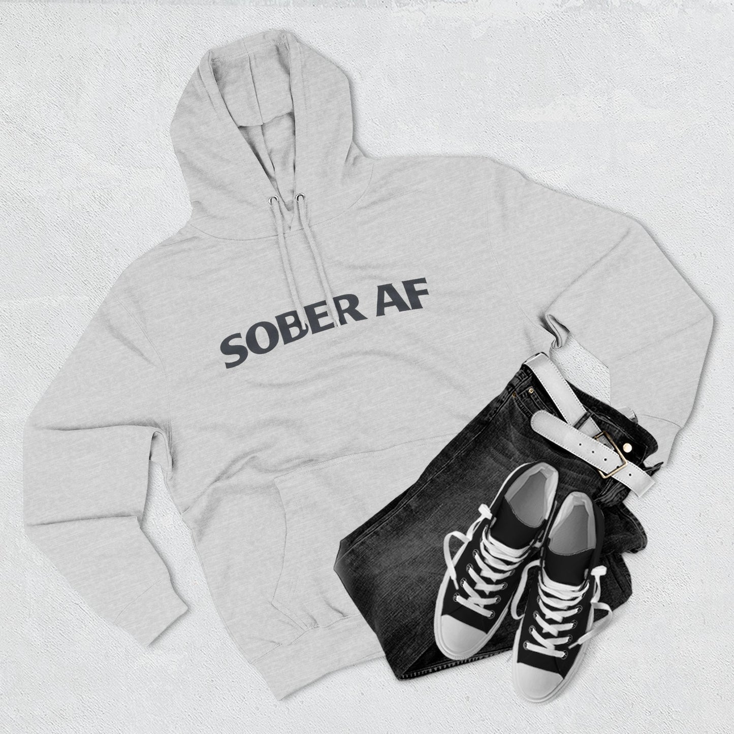 Sober AF Hoodie, additional product angle