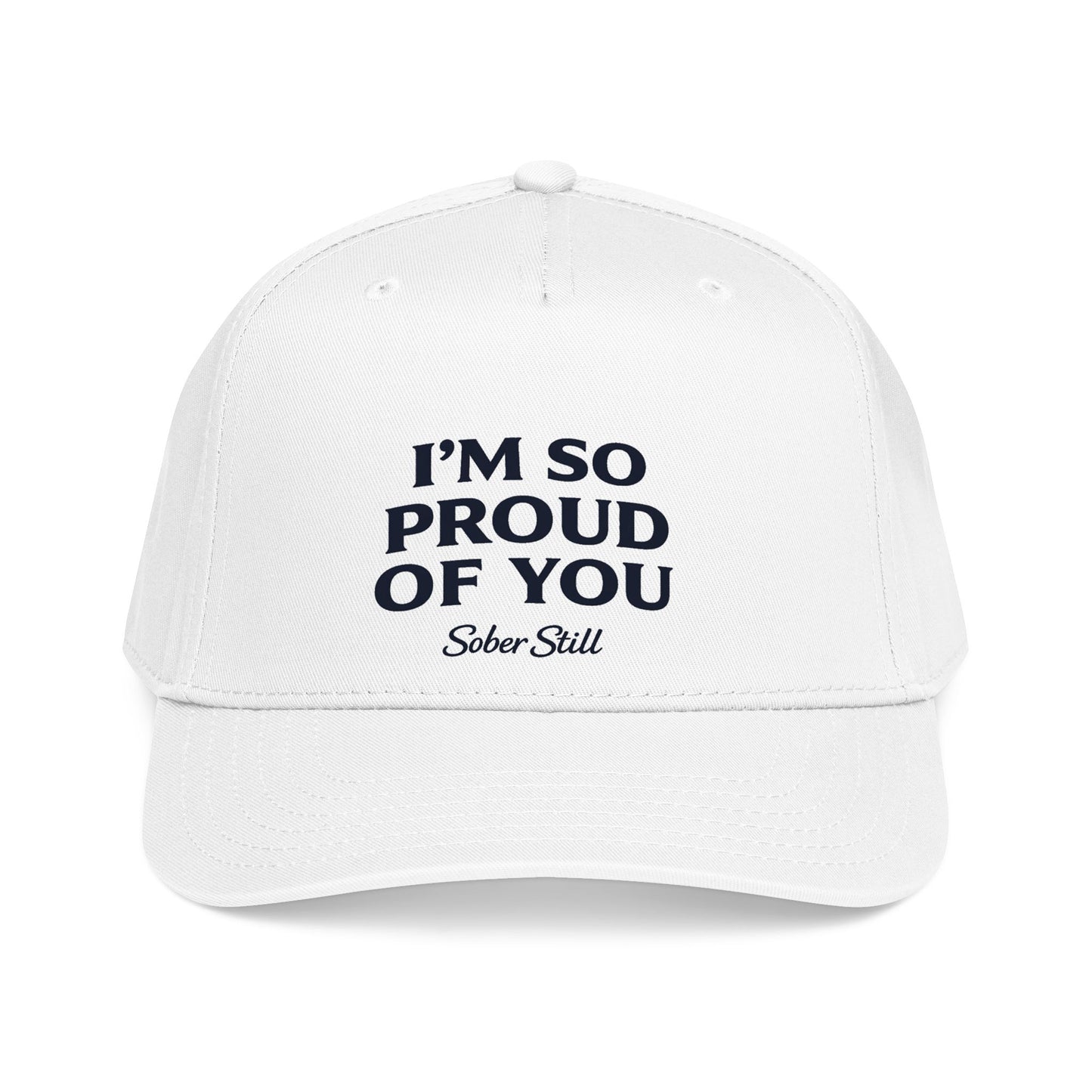 "I'm So Proud Of You" mid profile hat, on model