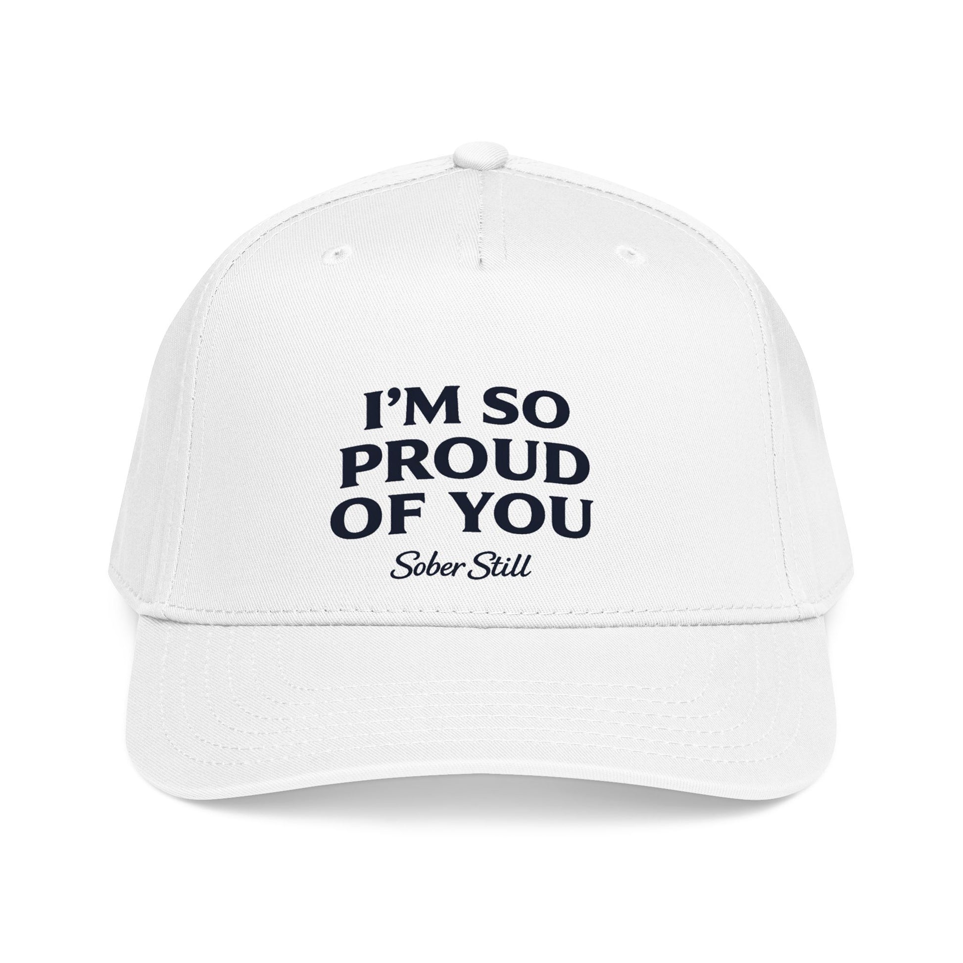"I'm So Proud Of You" mid profile hat, on model