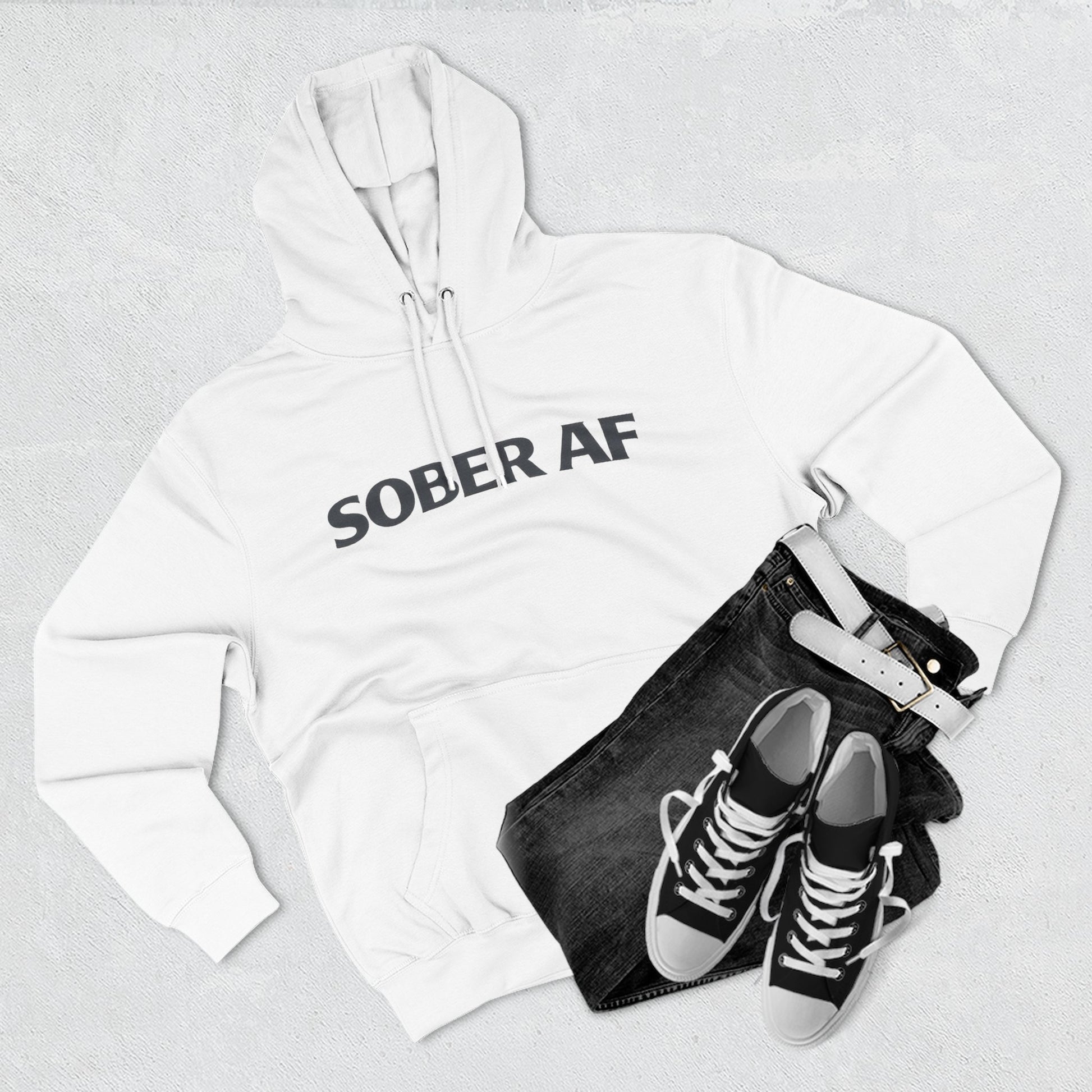 Sober AF Hoodie, side view