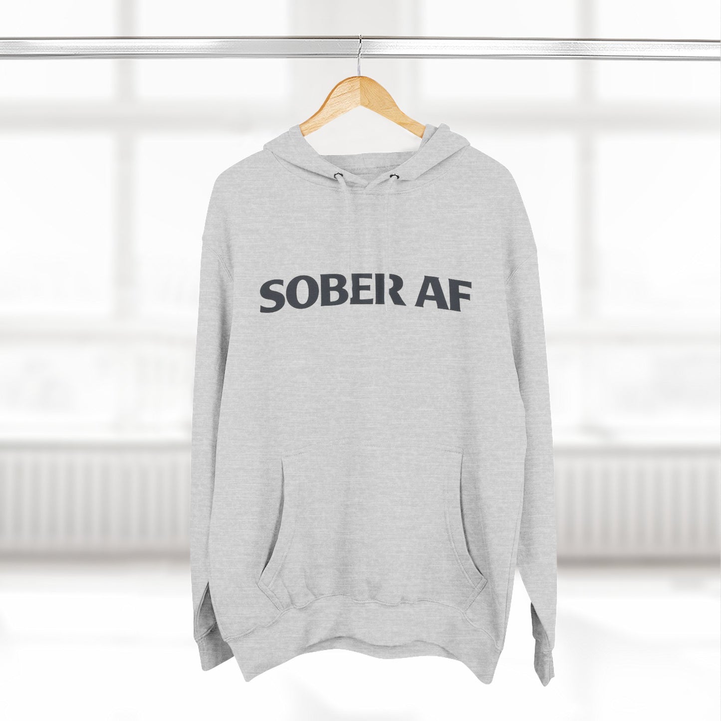 Sober AF Hoodie, packaging shot