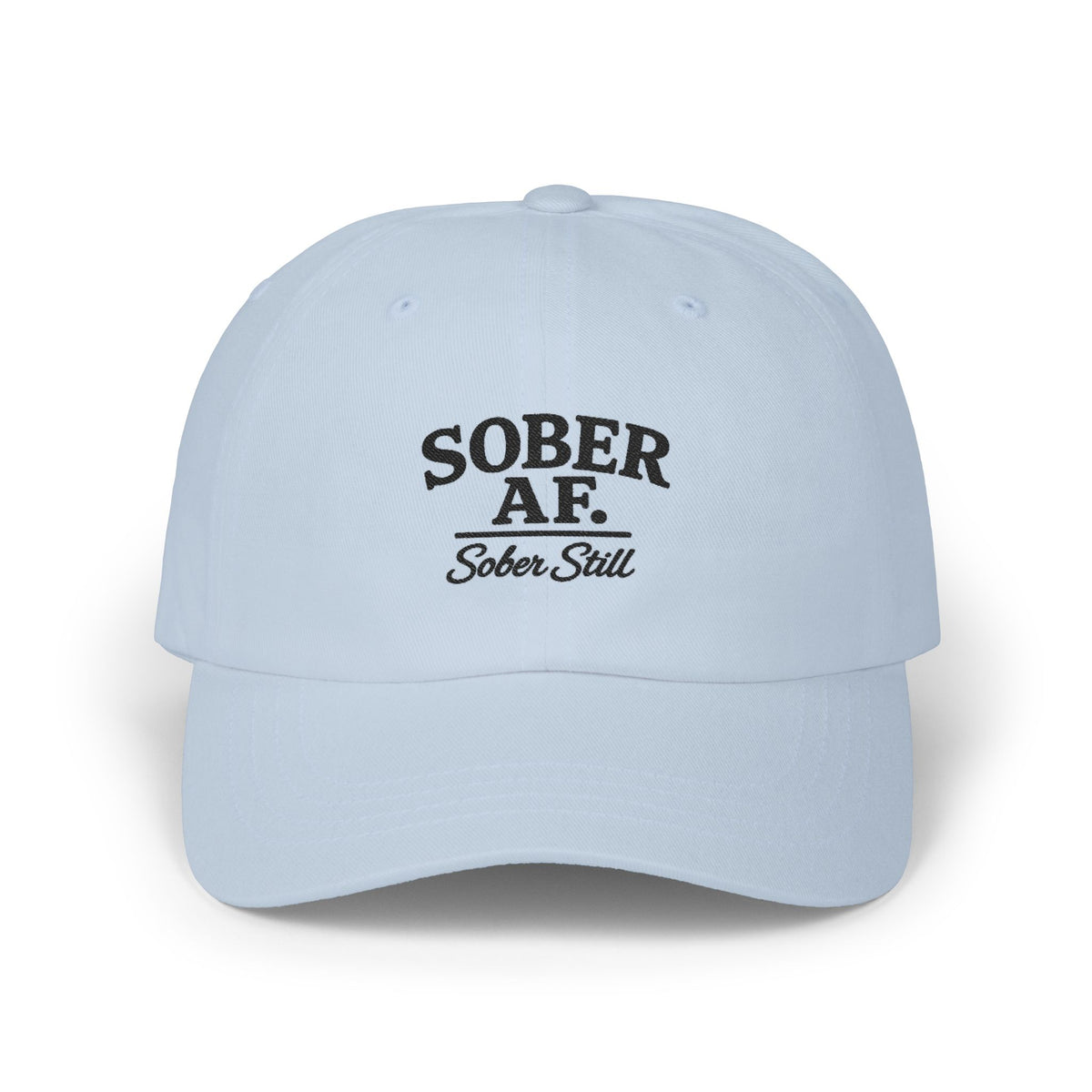 Sober AF Dad Cap, flat lay product shot