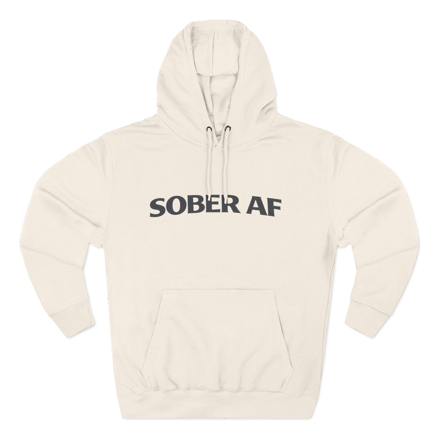 Sober AF Hoodie, flat lay product shot