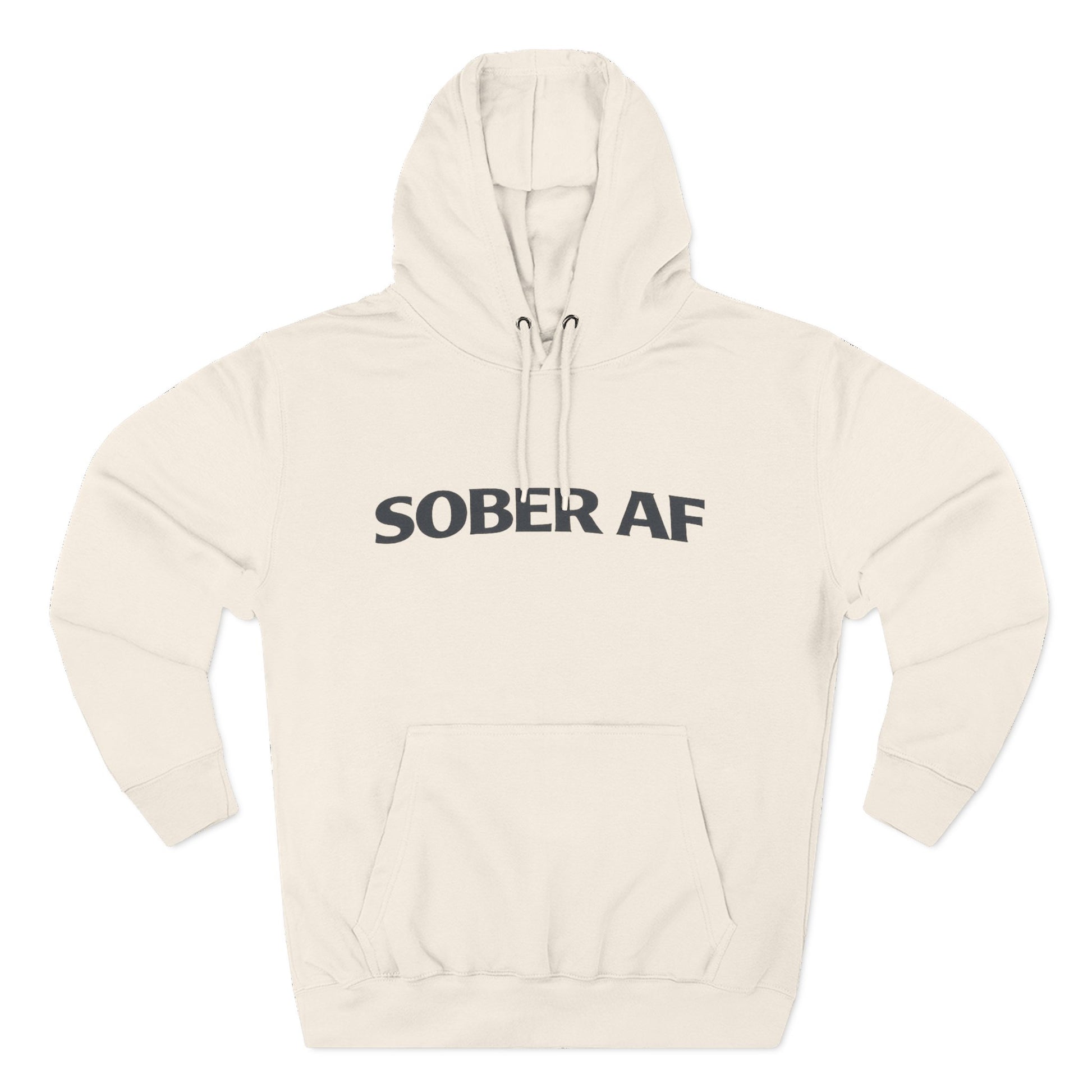 Sober AF Hoodie, flat lay product shot