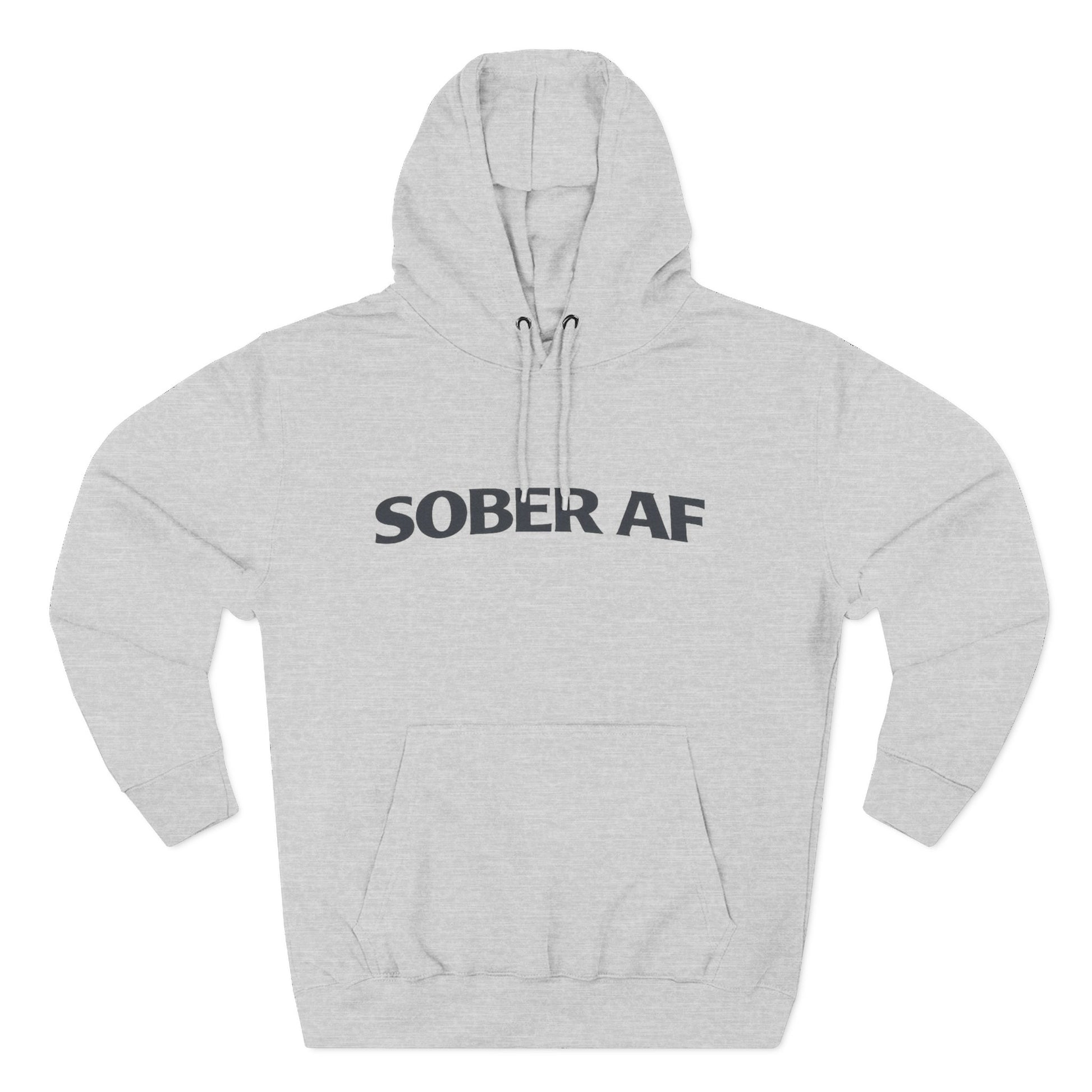 Sober AF Hoodie, close-up of the print