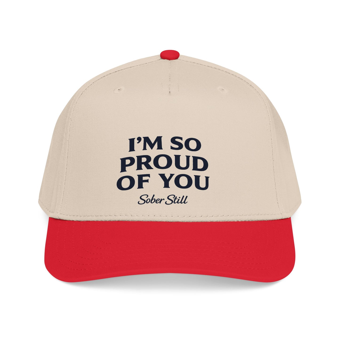 "I'm So Proud Of You" mid profile hat, folded product shot