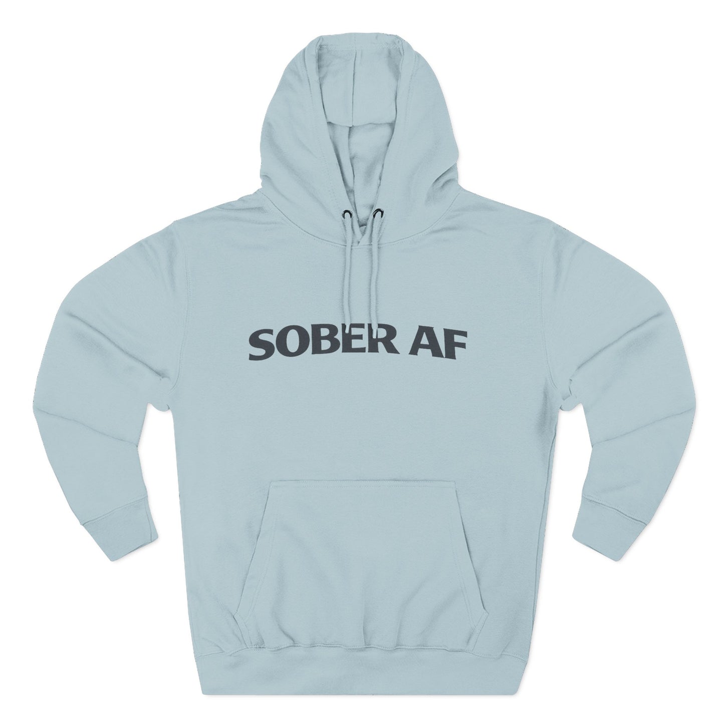 Sober AF Hoodie, on model