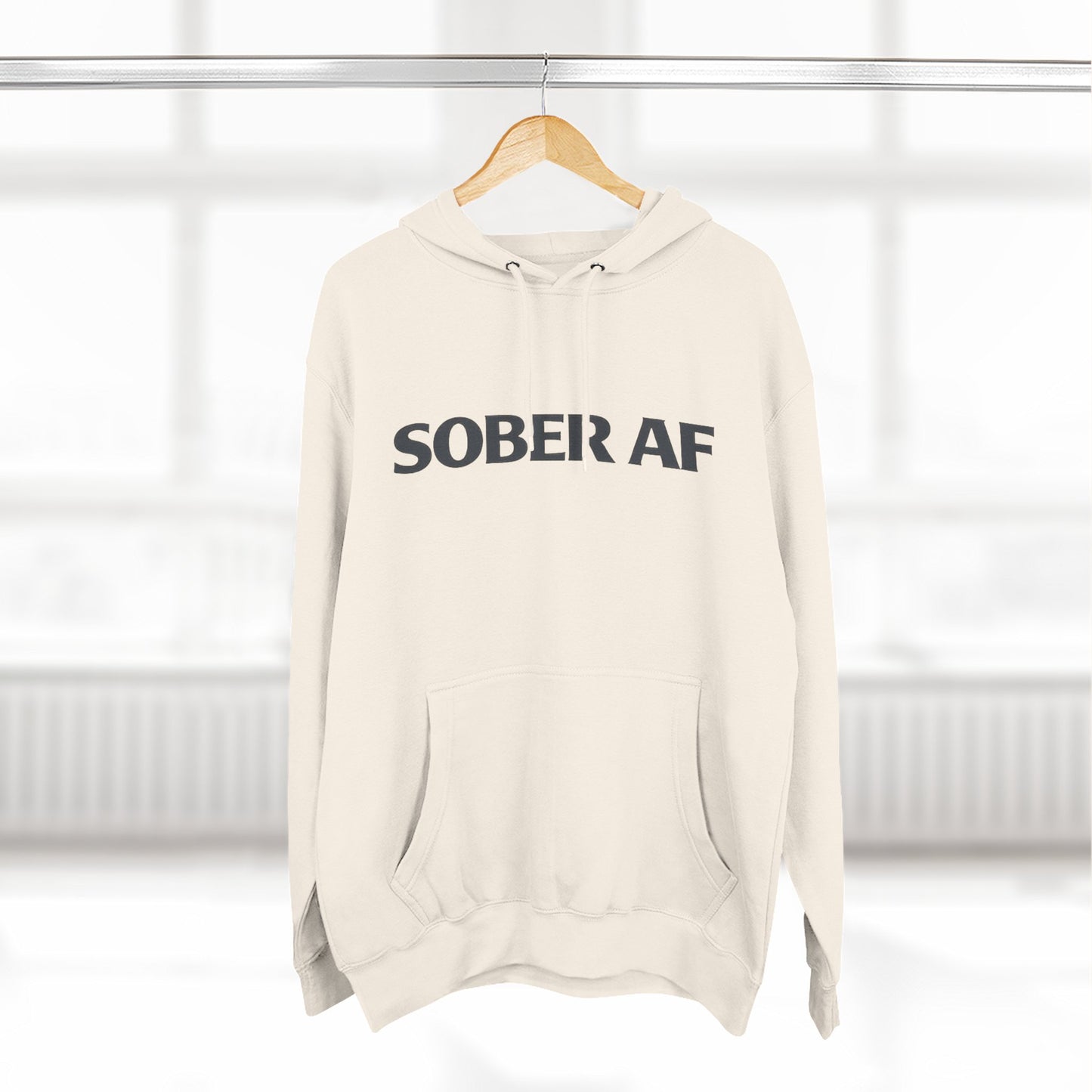 Sober AF Hoodie, lifestyle photo
