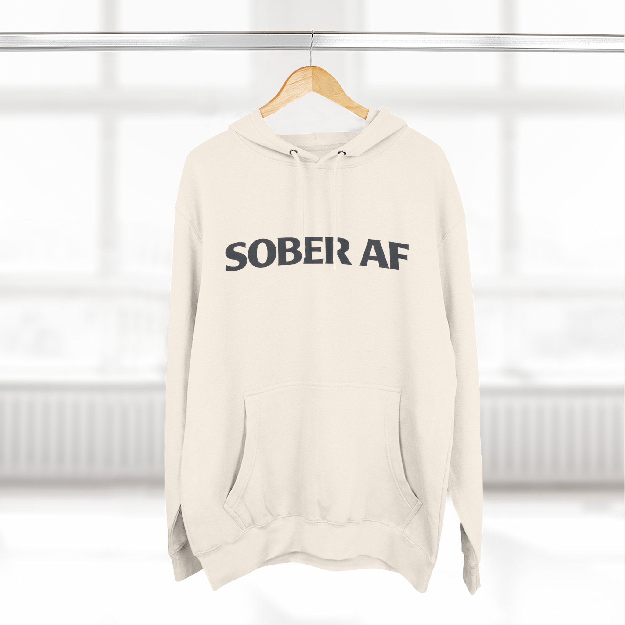 Sober AF Hoodie — Viral Recovery Fleece for Day 1 to Year 100