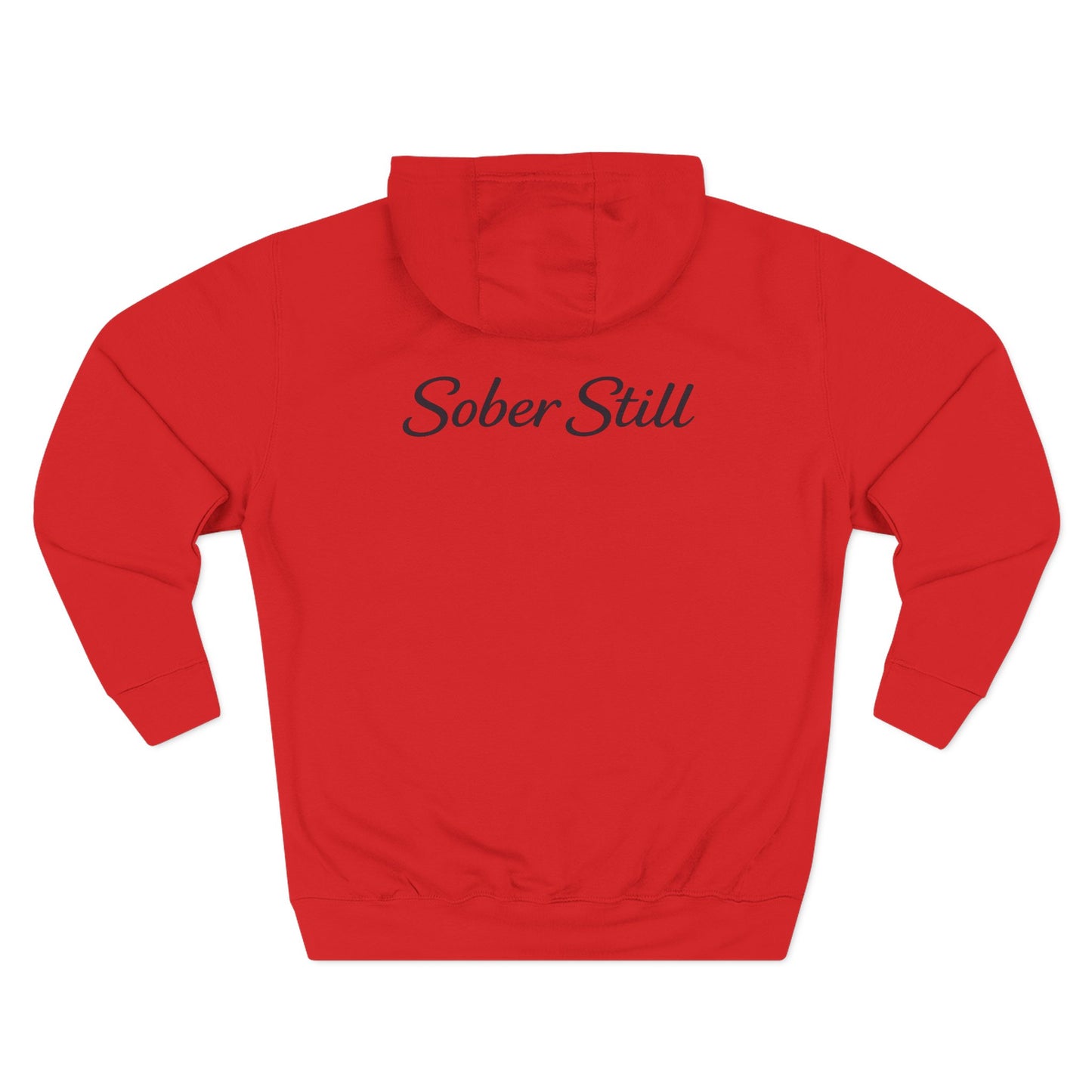 "Still Here." hoodie by Sober Still, additional product angle